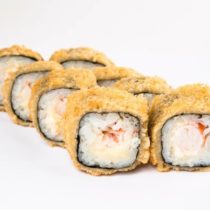 Горячий ролл с крабом