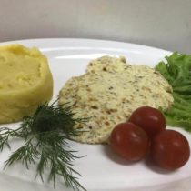 Курица по-Дижонски  с гарниром