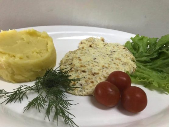 Курица по-Дижонски  с гарниром