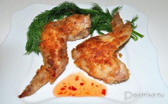 Жареные куриные крылышки